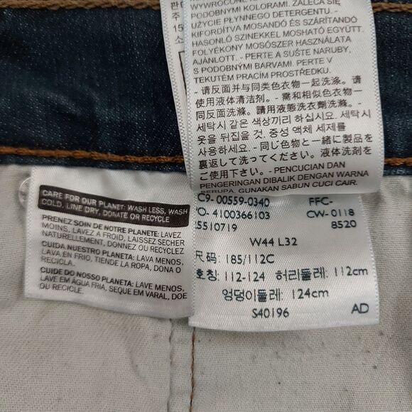 Levi's 559 Jeans Mens 44x31 Blue Stretch Straight Leg Dark Wash American Denim - Picture 9 of 12